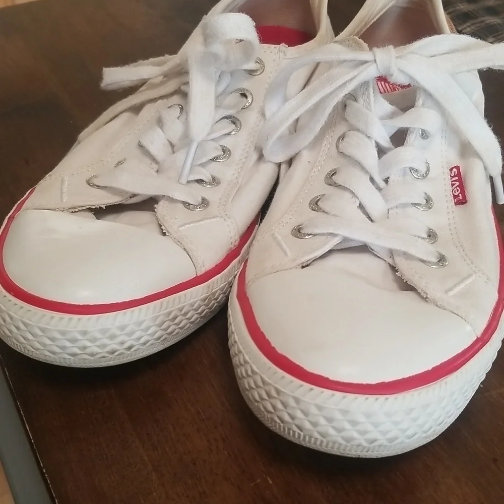 LEVI'S Canvas Sneakers Womens Size 7 LEVI'S Logo Tag